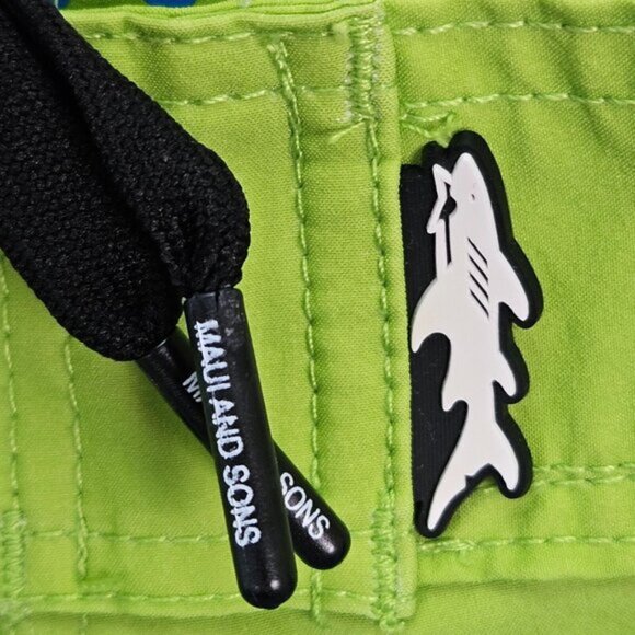 Maui and Sons Board Shorts Colorful Sharks Swim Trunks Surf Men's Size XL Beach - Picture 10 of 16